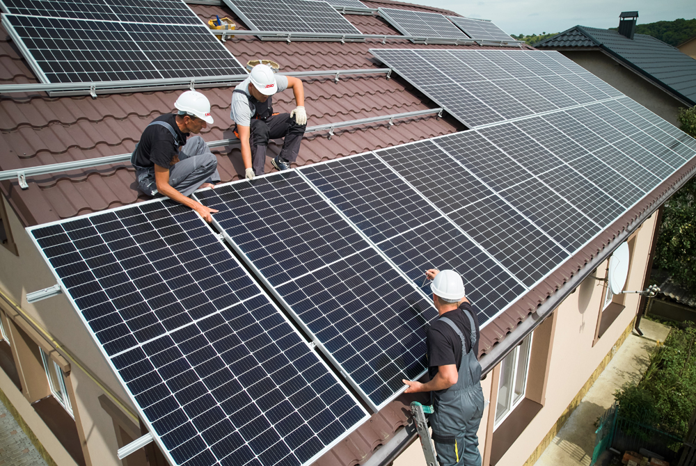 How to make the distributed PV installation process be waterproofed?