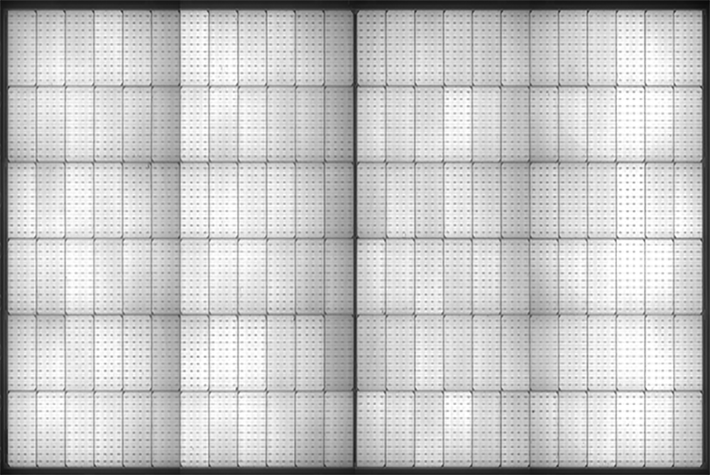 The EL test for Solar panel